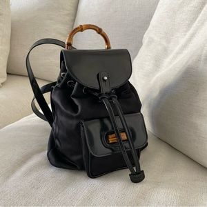 Gucci Vintage Bamboo Mini Backpack